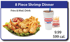 8 Piece Shrimp Dinner