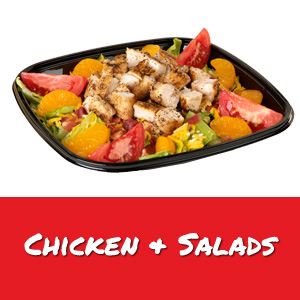 Chicken, Pitas & Salads