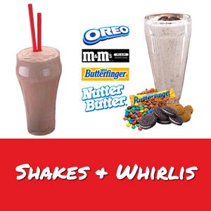 Creamy Slushes, Shakes & Whirlis