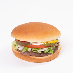 Single burger photo